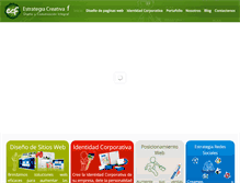 Tablet Screenshot of estrategiacreativaf.com